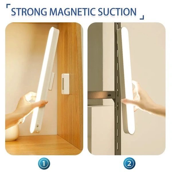 Rechargeable Led Table Lamp Stepless Dimming Magnetic Lamp LED Hanging Magnetic Table Lamp (2 Pcs) - 2