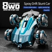 Toys Stunt Racer with Spray Function | 360° Stunt RC Car with LED Lights