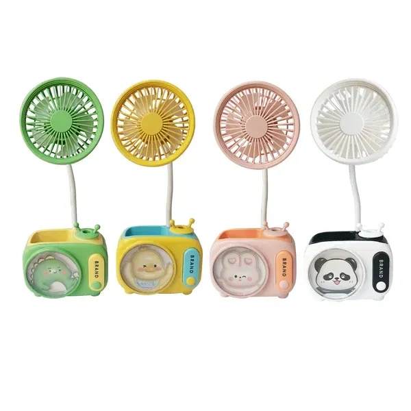 CUTE ANIMAL CARTOON STAND MINI FAN WITH PENCIL SHARPENER 352A