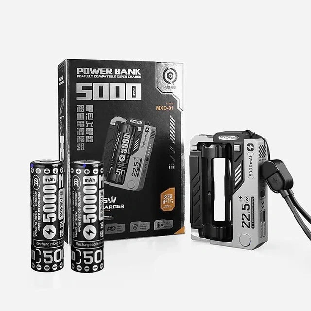 New Model 10,000mAh Power Bank Cell Replaceable Input and