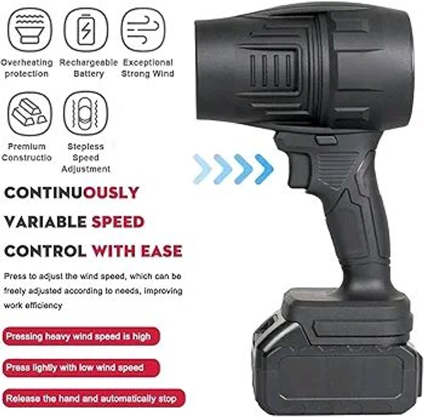 High Power 20000 RPM Electric Dust Blower – Compressed Air Blower for Car, Computer Keyboard, and Outdoor Barbecue