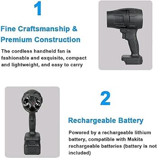 High Power 20000 RPM Electric Dust Blower – Compressed Air Blower for Car, Computer Keyboard, and Outdoor Barbecue