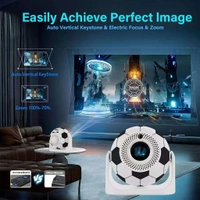 Football Projector JY360 Mini Ball Smart Projector Auto Focus 4/5G Wifi 1+8GB Android 13 Multimedia Portable Home Pocket Projector for World Cup