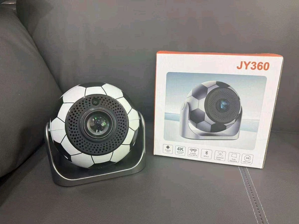 Football Projector JY360 Mini Ball Smart Projector Auto Focus 4/5G Wifi 1+8GB Android 13 Multimedia Portable Home Pocket Projector for World Cup