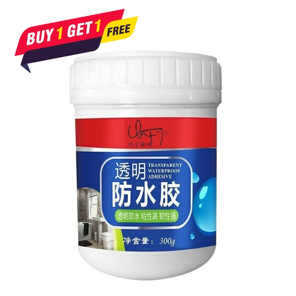 Buy 1 Get 1 Free ( 2 PCS) Roof Water Leakage Solution, Waterproof Glue, Waterproof Coating, Roof Waterproofing, Water Proof Glue, Crack Seal, Liquid Rubber for Waterproofing, Wall Glue