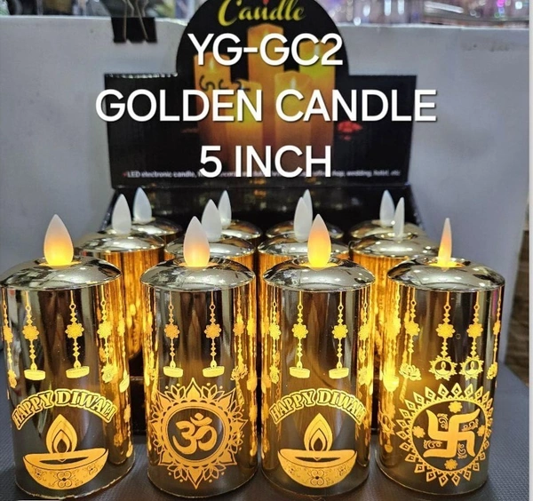 YG-GC2 Creative LED Wind Lantern with Flameless Candles - Battery Operated for Safe, Cozy Decor (1-QTY)