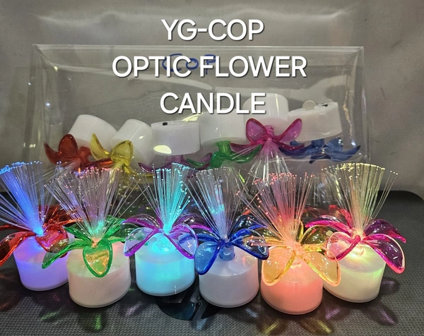 YG-COP OPTIC FLOWER CANDLE (1 QTY)