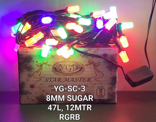 YG-SC-3 YGD STAR MASTER R BS  8MM SUGARCAN 47LED 12MTR RGRB