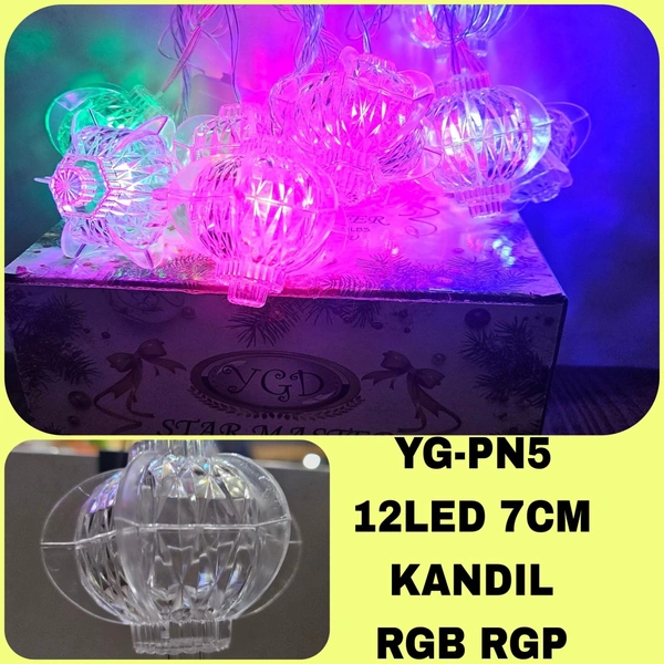 YG-PN5 12LED 7CM KANDIL RGB RGP