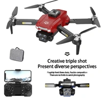 JS2 Brushless Motor Remote Control Drone ESC 8K WiFi FPV 3 Cameras 4-Side Obstacle Avoidance Optical Flow Height Setting Remote