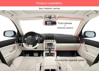 S-2 ULTRA 3-Lens Dash Cam | Full HD | Front, Rear & Cabin | Night Vision | Wi-Fi App Control with mic
