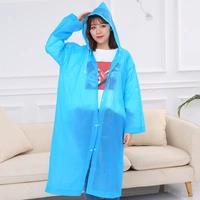 Waterproof EVA Raincoat Transparent Long Size Adult Raincoat Reusable Portable Outdoor Hiking Raincoat