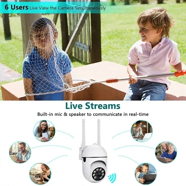 WiFi Camera Home Security wireless Camera Night Vision Motion Detection 2Way Audio 2.4GHZ App VI365