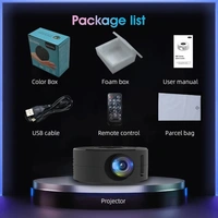 Mini Mobile Projector 100 inches 180P LCD Home Use Palm Size Remote Projector Wire Screen Mirroring Portable Projector