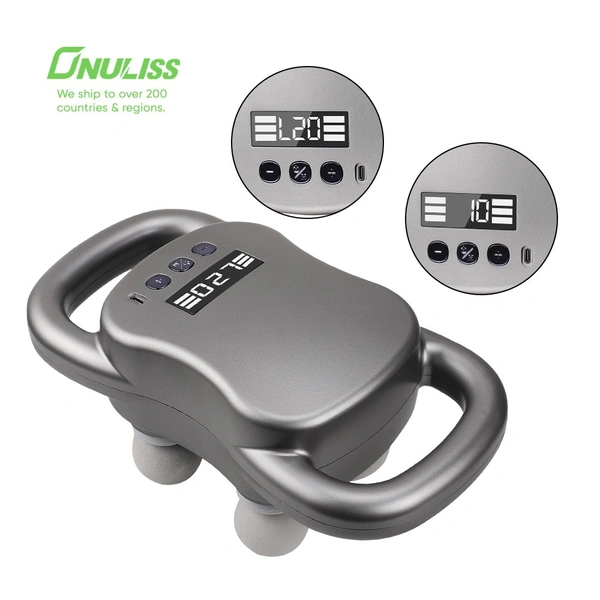"Muscle Relaxation Massage Gun - 4 Heads, Adjustable Speeds, Portable Therapy for Recovery"