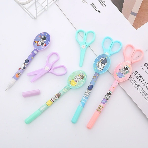Creative Scissors Shape Gel Pen – Unique Stationery for Writing & Gifting | 1PCS