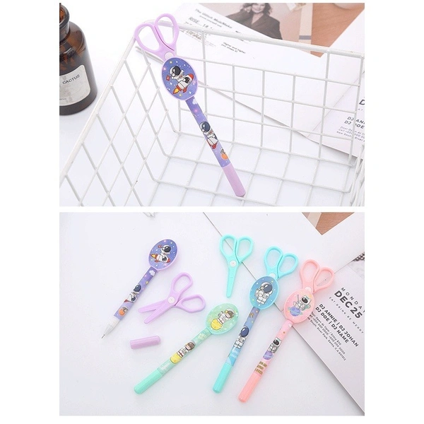 Creative Scissors Shape Gel Pen – Unique Stationery for Writing & Gifting | 1PCS