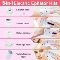 Lady Shaver 5-in-1 – Multifunctional Electric Shaver for Women with Grooming Attachments