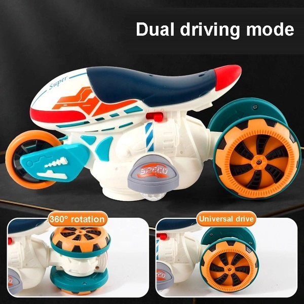 Kids Electric Motorcycle Toy – Battery-Operated Ride-On Bike with Music & Lights