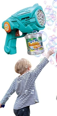 10-Hole Space Bubble Blower Gun | Fun Bubble Maker for Kids