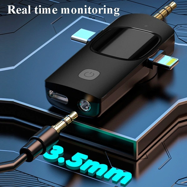 K15 3-in-1 Wireless Lavalier Microphone – High-Quality Audio for Recording & Streaming