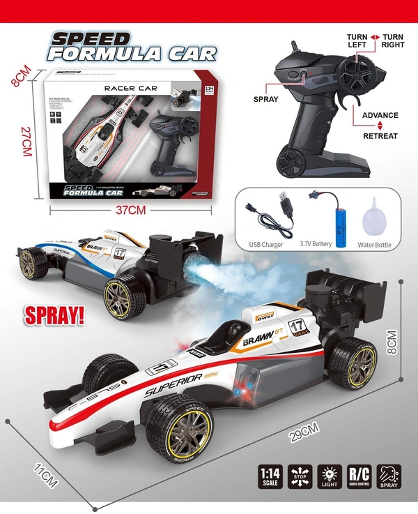 Fog Remote Control Car 2.4GHz – RC Drift Stunt Car with Spray Effect