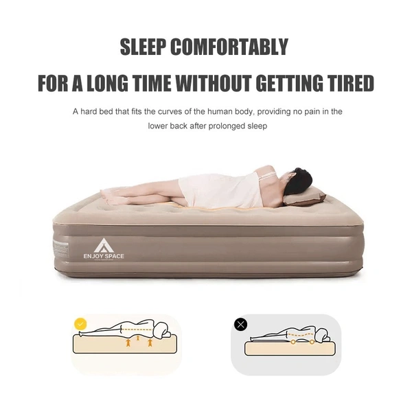 Automatic Inflatable Airbed | Portable & Comfortable Sleeping Solution | Double size