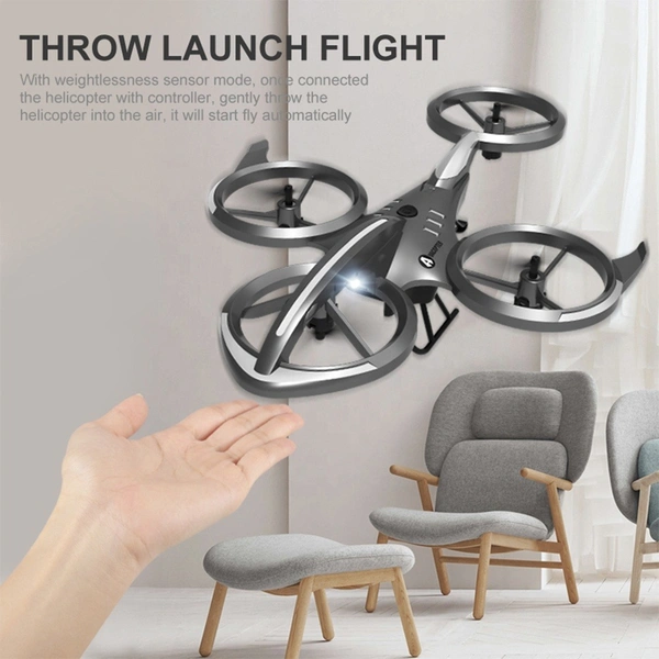 Four-Axis Remote Control Frog Drone | High-Fly Stunt & LED Light Drone