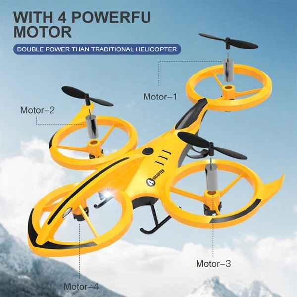 Four-Axis Remote Control Frog Drone | High-Fly Stunt & LED Light Drone