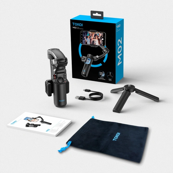 M02 3-Axis Handheld Foldable Gimbal Stabilizer for Smartphones