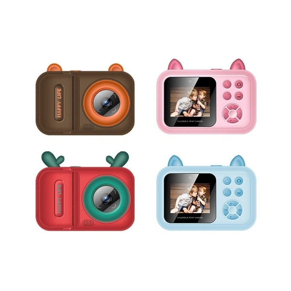 Thermal Printer Camera for Kids – Digital Camera with Instant Printing, 2-Inch Display, and Fun Photo Features | S6