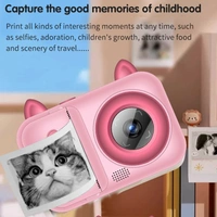 Thermal Printer Camera for Kids – Digital Camera with Instant Printing, 2-Inch Display, and Fun Photo Features | S6