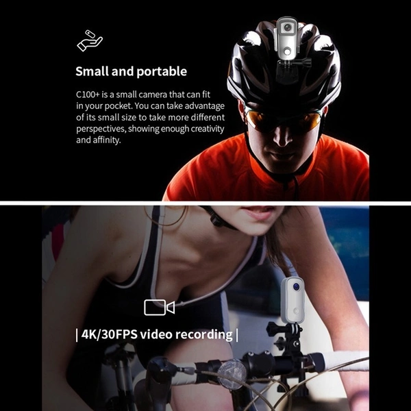 SJCAM C100 Action Camera – Magnetic Body, 4K Ultra-HD Mini WiFi Camera