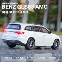 1:24 Benz GLS63 SUV Die-Cast Model Car – Alloy Body, Openable Doors & Pull-Back Feature