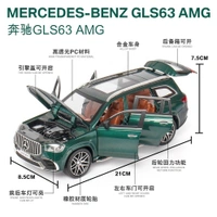 1:24 Benz GLS63 SUV Die-Cast Model Car – Alloy Body, Openable Doors & Pull-Back Feature