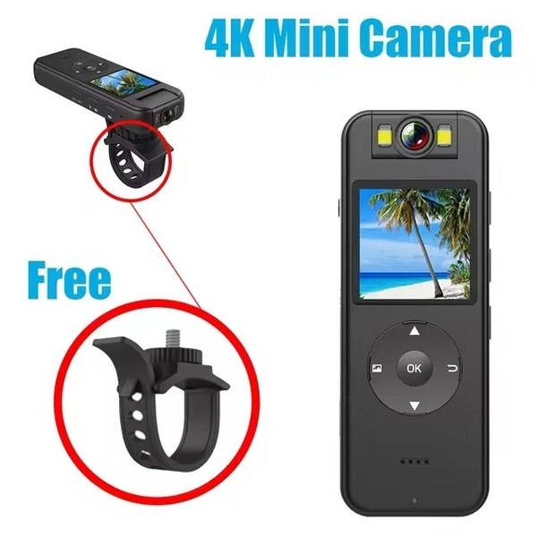 4K Outdoor Sport Body Camera - 8MP HD Resolution for Adventure & Security"