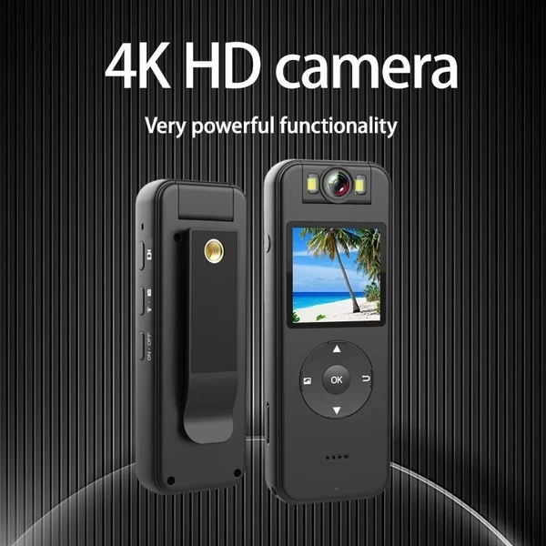 4K Outdoor Sport Body Camera - 8MP HD Resolution for Adventure & Security"