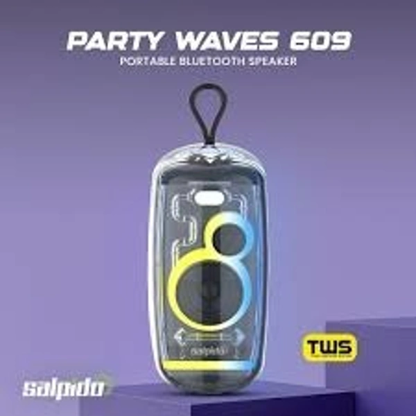 A13 Party Bass Speaker – IPX5 Waterproof, Extra Bass, RGB LED, 2400mAh Battery
