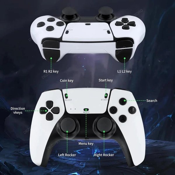 2.4G Wireless Game Stick, 20,000+ Preloaded Games 2 Wireless Joysticks Included  Plug & Play on Any TV