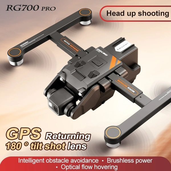 RG700 Pro Foldable RC Quadcopter Drone | 4K Dual Camera | WiFi FPV | 360° Flip