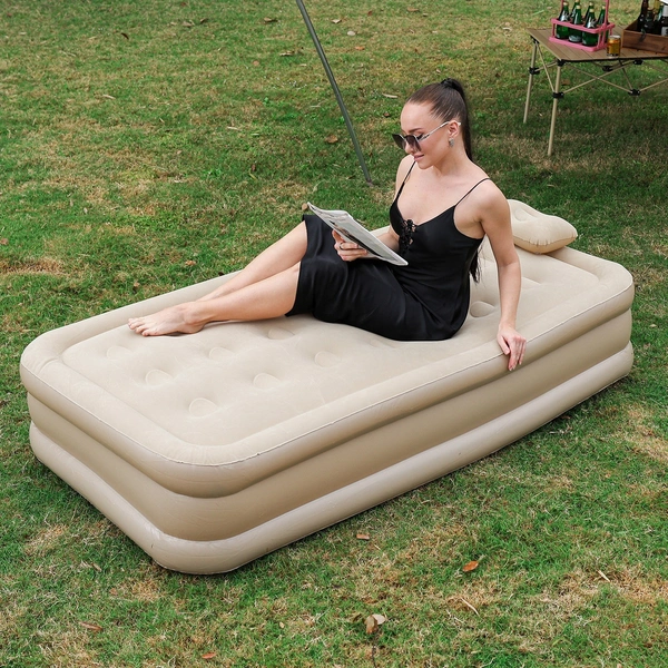 Foldable Air Mattress for Home & Office – Comfortable & Portable | Single size bed