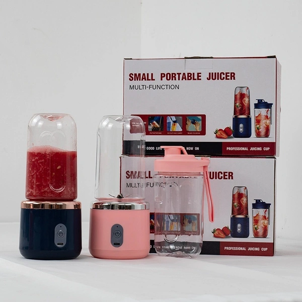 Portable Electric Juicer Blender – USB Rechargeable, 4 Blades, 520ml, 40W Powerful Motor for Smoothies & Juices | 1 Pcs