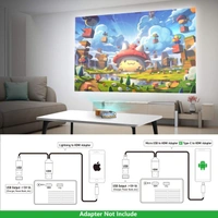 Mini LCD Projector – Portable Home Theater with 1080P Support