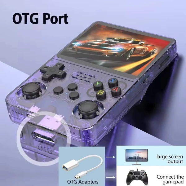 R36S Mini Handheld Game Console | 21000+ Retro Games | 3.5" IPS HD Screen | Quad-Core CPU | Type-C Charging