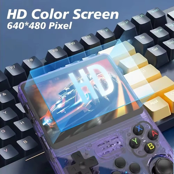 R36S Mini Handheld Game Console | 21000+ Retro Games | 3.5" IPS HD Screen | Quad-Core CPU | Type-C Charging