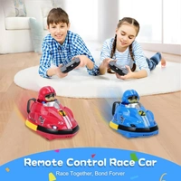 Remote Control Car with Music & LED Light RC Ejecting Bumper Cars for Kids RC Battle Car Set of 2 Players gocart Dashing Car
