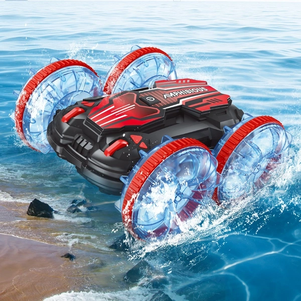 Amphibious All-Terrain Stunt Car | 2.4GHz Dual Control RC Car with Gesture Sensor | Water & Land Remote Car
