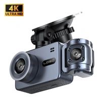2160P 3-Lens 4K Dash Cam with Night Vision, GPS & Parking Monitor | Universal Car Dash Camera