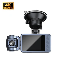 2160P 3-Lens 4K Dash Cam with Night Vision, GPS & Parking Monitor | Universal Car Dash Camera
