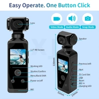  5K Ultra HD Pocket Action Camera | Waterproof, WiFi, Wide-Angle, Sports & Vlogging Cam